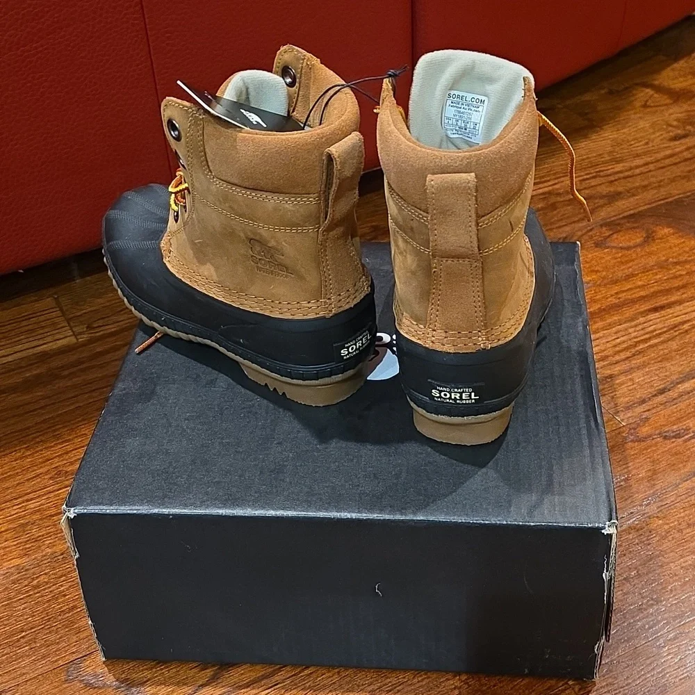 Sorel Kids Youth Cheyanne II Lace Tan and Black Snow Rain Boots Waterproof